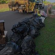 Garbage Truck Manual Bulk Trash Pickup Rear Loader POV 4K Full HD