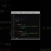 Python Program To Print Fibonacci Sequence Up To N Term Python Shorts Fibonacci Coding