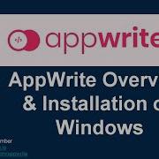 AppWrite Overview With Installation Windows