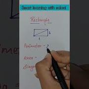 Rectangle And It S Formulas Perimeterofrectangle Areaofrectangle Diagonal Viralshorts Shorts