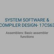 17CS63 SCD MODULE 1 Part 2 SIC Object Program