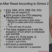 Arch4001 Intel Firmware Attack Defense 01 Reset Vector 01 Intro 02 Processor Reset State GP Regs