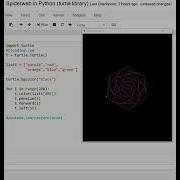 Spiderweb In Python Turtle Library