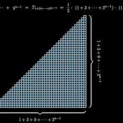 Geometric Series Sums Of Powers Of 9 Are Triangular Visual Proof