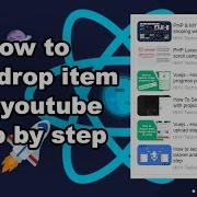 React JS How To Drag Drop Items Like Youtube Step By Step