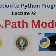 Os Path Module In Python File And Directory Path Handling VTU Introduction To Python Programming