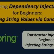 How To Inject String Value Using Spring Dependency Injection By Constructor Spring Tutorial