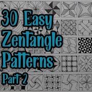 30 Easy Zentangle Patterns For Beginners Part 2 Easy Drawing الگوهای ساده زنتنگل
