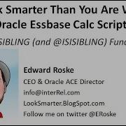 Essbase ISSIBLING And ISISIBLING Function