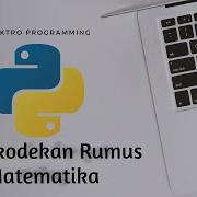 Mengkodekan Rumus Matematika Di Python