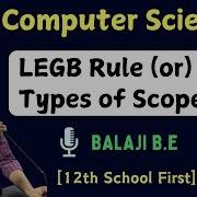 12th Computer Science LEGB Rule Types Of Scopes For Variable Tamil Important Five Mark