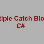Multiple Catch Blocks In C Multiple Catch Blocks In CSharp With Examples