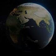 4K 3D Earth Globe Spinning Night Day