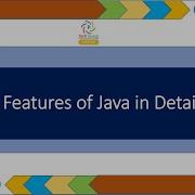 Lecture No 3 Features Of Java In Detail By Prof Pratap Mohite