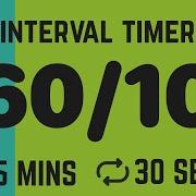 Interval Timer 60 Seconds 10 Second Rest 60 10 8 Rounds