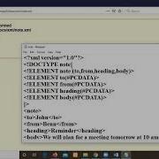 XML DTD Document Type Definition Example Programs