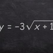 Writing The Transformations Of A Square Root Function