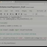 Jupyter Notebook Demo Of Multiple Regression Based Machine Learning Model