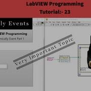 LabVIEW Tutorial 23 Dynamic Event User Event In LabVIEW Part 1 LabVIEW Programming