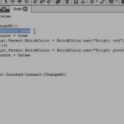 Roblox LUA Basics Colour Changing Parts Part 2