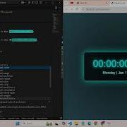 Digital Clock With Theme Toggle Using HTML CSS JavaScript Web Design The Console Logs