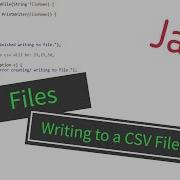 Java Writing To A CSV File