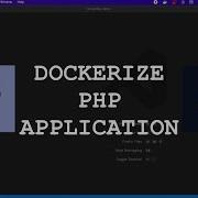 Dockerize A PHP Application