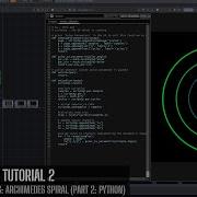 TouchDesigner Tutorial 2 Parametric Equations Archimedes Spiral Part 2 Python