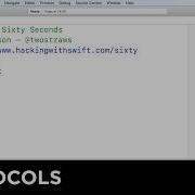 Protocols Swift In Sixty Seconds