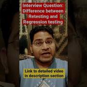 Difference Between Retesting And Regression Testing Software Testing Interview Question Shorts