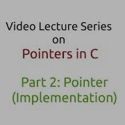 Pointer Basics Implementation 2