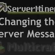 Changing Your Server Message Using Multicraft