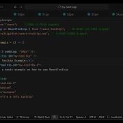 Build A React Js Project To Create Animated Tooltip Messages On Hover Using React Tooltip In JSX