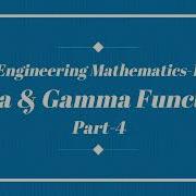 Lecture 12 Problem On Beta And Gamma Function