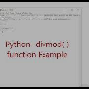 Python Divmod Function Example