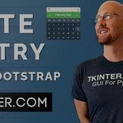 Виджет календаря DateEntry Tkinter TTKBootstrap 8