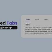 How To Create Tabs Using HTML CSS And JAVASCRIPT