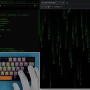 ASMR Programming Matrix Rain Animation No Talking