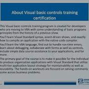 Visual Basic Controls What Are The Visual Basic Controls