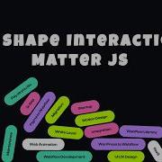 Amazing Draggable 2D Shapes Animation Website Matter Js Project 2026