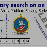 VB Net Binary Search With ZIMSEC A Level Computer Science Past Questions