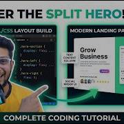 Build An Animated Split Hero Section HTML CSS Tutorial