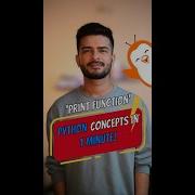 Learn Print In Python Under 1 Minute Pythonforbeginners Learnpython Pythonforeverybody