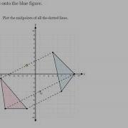 Алгебраическое нахождение линии отражения Delta Math