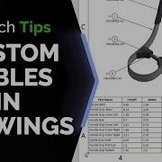 Insert Custom Tables Into Drawings In Onshape Tech Tip