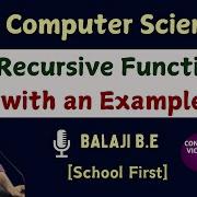 Recursive Function With An Example Tamil 12th Computer Science Chapter 7 Important Five Marks