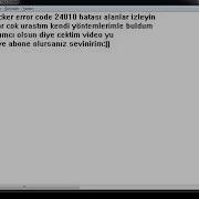 Metin2 Cheat Blocker Error Code 24010 Hatası