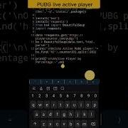 Python Program To Check Pubg Live Player Python Coding Shorts Programming Turtle Python