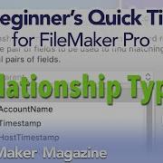 FileMaker Beginner S Quick Tip Relationship Types
