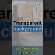 CSS Transparent Background Image Shorts